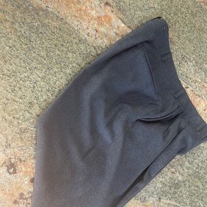 Oxxford Grey Flannel 34 x34 100% worsted wool pants